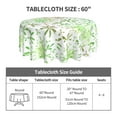 thumbnail image 5 of YFYANG 60 inch Round Table Cloth, Reusable Polyester Green Retro Floral Pattern Table Cover for Indoor Outdoor Kitchen Restaurant Table Decoration Tablecloths, 5 of 8