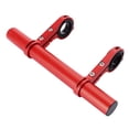 thumbnail image 1 of Red Aluminum Alloy Dual-Rod Bicycle Extension Bracket - Mountain Bike Light & Computer Mount Stand, Multi-Functional Cycling Accessory with Hardware Kit, 1 of 6