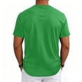 thumbnail image 6 of Domzest Short Sleeve T-Shirts Mens Breathable Strechy Crew Neck Shirt Summer Moisture Wicking Workout Shirts for Jogger, Gym & Outdoor Green 3XL, 6 of 6