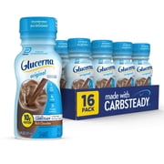 (3 pack) Glucerna Original Diabetic Protein Shake, Rich Chocolate, 8 fl oz Bottle, 16 Count