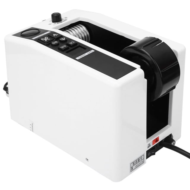 Auto Tape Dispenser, Electric Adhesive Tape Cutter, With Length Recovery Function 8-50mm Width Range Logistics For Office Packaging Store US Plug 110V