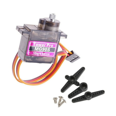 MG90S Mini Digital Servo Metal Geared Micro Servo Motor for RC Helicopter Plane Boat (Best Rc Plane Motors)