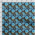 thumbnail image 3 of Soimoi Floral Print,Cotton Poplin, Sewing Fabric Sold by The Yard 42 Inch Wide,Sewing Craft Quilting/Quilt Making Fabric, Yellow & Blue, 3 of 5