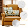 thumbnail image 6 of Outdoor Pillow Covers Pack of 2, Farm Sunflower Cartoon Gnome Waterproof Throw Pillowcase Cushion Cases, Green White Buffalo Check Decorative Pillow Cover for Couch Sofa Home Bed Patio, 6 of 9
