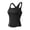 Black (Fixed Cup), variant on Yoga Wake-up Warm Training Fitness Sports Vest, Green Sand Ash (Fixed Cup) - XL