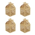thumbnail image 1 of Unique Bargains Paper Hollow Rose Laser Cut Wedding Favor Candy Boxes, Natural Color 25 Pack, 1 of 7