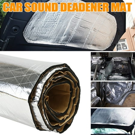 55x44 inch Car Sound Deadener Heat Shield Noise Thermal Insulation Dampening Mat Soundproof Roof Insulation Sound Deadening Mat Waterproof &