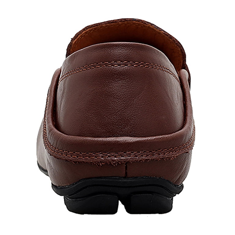 Fashion Men\'s Brown Slip-On Casual Loafers, 43 Go Tour Men main image 3