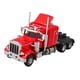 thumbnail image 4 of Modelo de vehículo de transporte a escala 1/32, camiones de fundición a presión con sonido auténtico, camión semipesado. rojo, 4 of 9