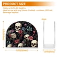 thumbnail image 5 of JSTEL Vintage Skull Flowers Napkin Holder for Table Cocktail Farmhouse, Paper Napkins Dispenser for Home Kitchen Coffee Shop Dining Room Decor, 5 of 9