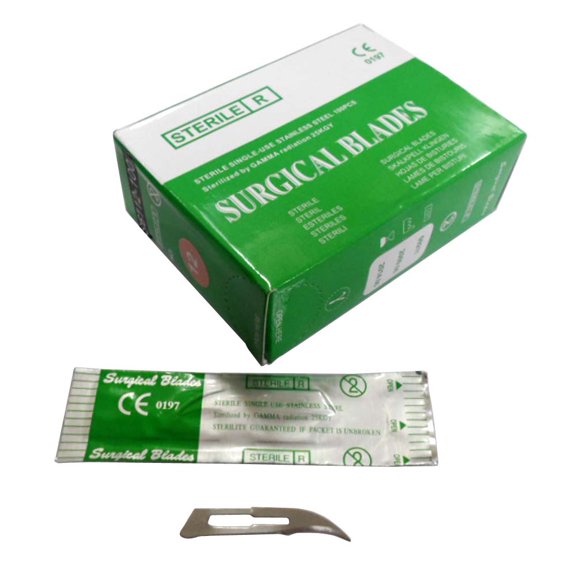 100 Pieces Surgical Stainless Steel Crafter's Blades #12 (ToolUSA: S6112-100)