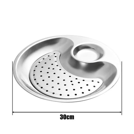 

Corashan Kitchen Gadgets Round Draining Dumpling Plate Stainless Steel Dumpling with Immersion Plates Kitchen Utensils Set