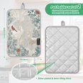 thumbnail image 3 of 2 Pack Pot Holders for Kitchen Heat Resistant Hot Pads Sets for Cooking Baking Hand-drawn Deer and Cardinals, 3 of 7