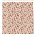 thumbnail image 3 of Ambesonne Floral Shower Curtain, English Garden on Beige, 69"Wx84"L, Multicolor, 3 of 3