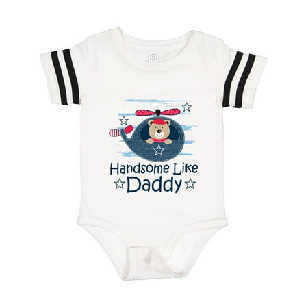 

Inktastic Handsome Like Daddy Outfit for Boy Gift Baby Boy Bodysuit