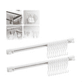thumbnail image 2 of Multifunctional Slide Rail Hook, Adhesive Wall Hooks Rack, Space Saving Utensil Rack No Drilling Wall Mount Accessory, 2 of 7