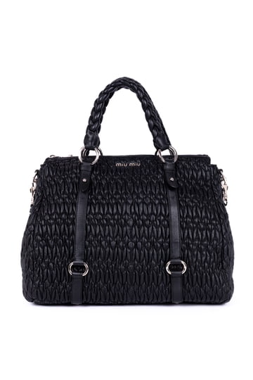 Miu Miu Black Matelasse Bag