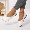 thumbnail image 5 of Purcolt Flats for Women Comfort Casual V-Cut Round Toe Slip On Ballet Shoes Lightweight Soft Sole Dress Shoes for Walking Work Office, 5 of 9