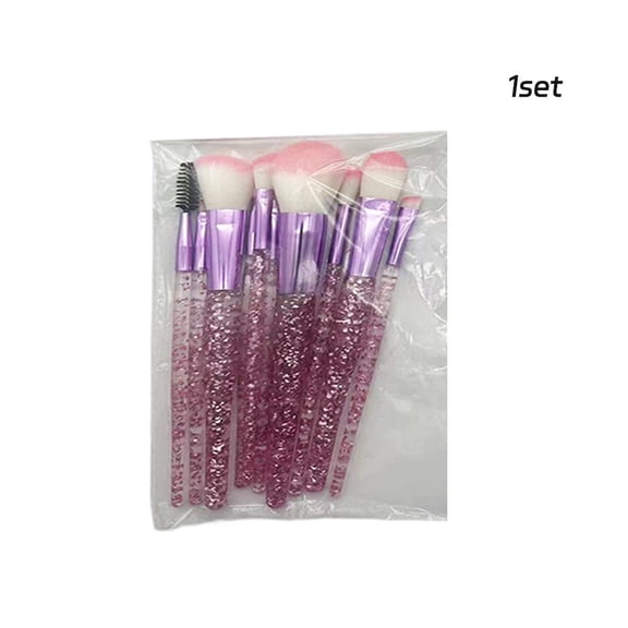 7-Piece Professional Makeup Brush Set Synthetic Fiber Soft Skin-Friendly Ergonomic Handle