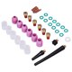thumbnail image 1 of Kit de accesorios para soplete de soldadura TIG, 40 Uds., boquilla de alúmina, vaso de vidrio para lente de Gas para WP‑9/20/25, 1 of 8