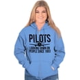 thumbnail image 4 of Looking Down On People 1903 Pilot Zip Up Hoodie Men's Women's Brisco Brands X, 4 of 6
