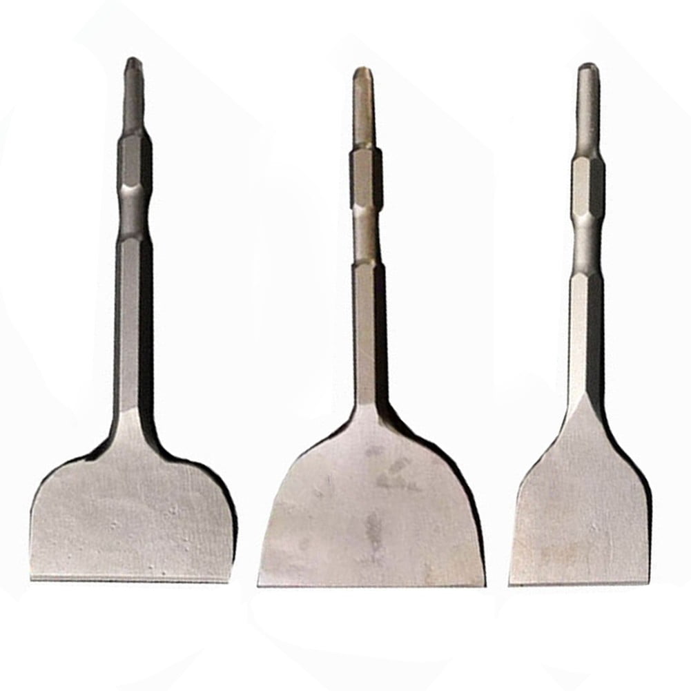 Hexagonal Handle Electric Hammer Drill Bit Slot Flat Chisel Masonry Impacts Drill Round Handle Tile Spade Impacts Drill Tools