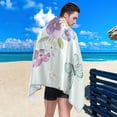 thumbnail image 5 of Blooming Flowers and Flying Butterflies Beach Towel 31" x 71", Quick Dry Bath Towel Super Absorbent Lightweight Travel Towel for Beach Yoga Swim Sport Camping Holiday, 5 of 7