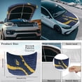 thumbnail image 4 of Yuyamidu Barbados Flag Car Hood Cover with Auto Side View Mirror Cover Washable Car Front Hood Cover with Elastic Band 3 PCS Auto Accessory for Most Cars Sedans, 4 of 7