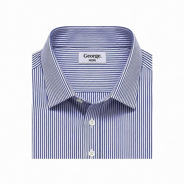 Blusa George para Mujer, Manga Larga Azul Talla G