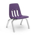 thumbnail image 4 of 9000 Series Classroom Chairs, 10" Seat Height, Red/Chrome, 4/Carton - 14.63" x 15" x 18.38" - 10" Seat Height - Plastic/Metal - Red/Chrome - 4/ Carton, 4 of 4