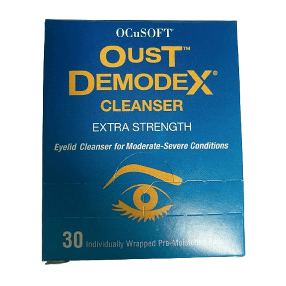 Oust Demodex Cleanser Pre-Moistened Pads 30ct Pack of 2