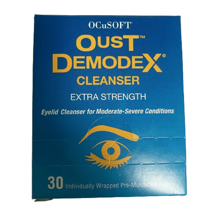 Oust Demodex Cleanser Pre-Moistened Pads 30ct Pack of 2