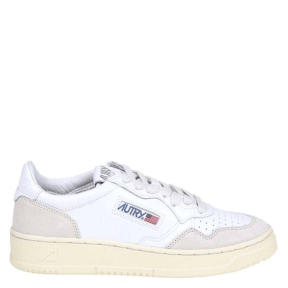 Autry Women's Medalist Low-Top Suede Accented Sneakers White Sizes IT 34-50 2/3