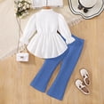 thumbnail image 5 of Hessimy Toddler Boys Girls Spring Summer Cartoon Print 2Pcs Long Sleeve Soft Cute Sleepwear Pajamas, Cute Sleepwear, 2-7Y(Blue,9-10 Years), 5 of 5