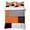 Orange Gray Black, variant on Twin XL Quilt Set 68''x98'', Blue Aqua Grey Coastal Lightweight Bedspread Coverlet Set with 2 Pillow Shams, Summer Beach Coral Shell Starfish Breathable All Season Quilt Bedding for Dorm/Guest Room