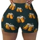 thumbnail image 2 of Fotbe Beer Shorts Sin Costuras – Shorts Deportivos de Cintura Alta para Mujer, Elásticos para Gimnasio, Yoga, Running o Ciclismo-Small, 2 of 8