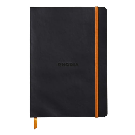Rhodia Rhodiarama Soft Notebook - 80 Dots Sheets - 6 x 8 1/4 - Black