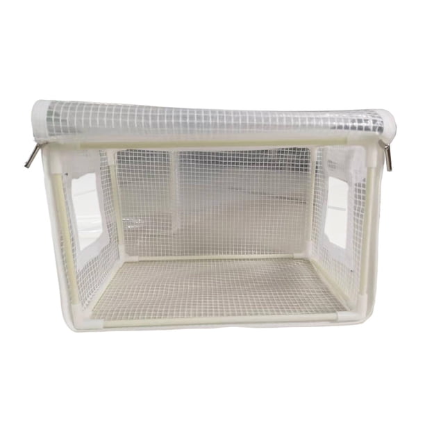 Caja de aire , cubierta de invernadero de PVC para plantas de jardinería, balcones de jardín plegables, invernadero de PVC para jardín, tienda blanco DYNWAVEMX Macetero para cultivo de setas