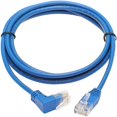 thumbnail image 3 of Tripp Lite Cat6 Ethernet Cable Up Angled UTP Slim Molded M/M RJ45 Blue 5ft, 3 of 5