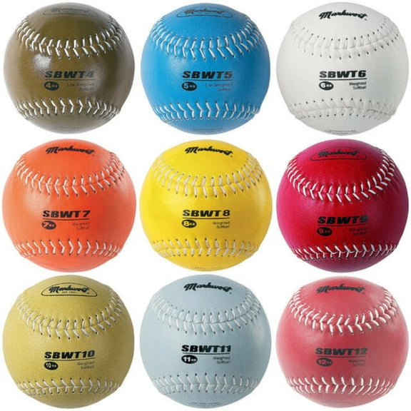 Markwort Weighted 12-Inch Training Softball - 10 Oz