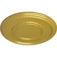 thumbnail image 3 of Ekena Millwork 17 3/8"OD x 1 1/8"P Federal Roped Large Ceiling Medallion (Fits Canopies up to 7 3/4"), Hand-Painted Rich Gold, 3 of 6