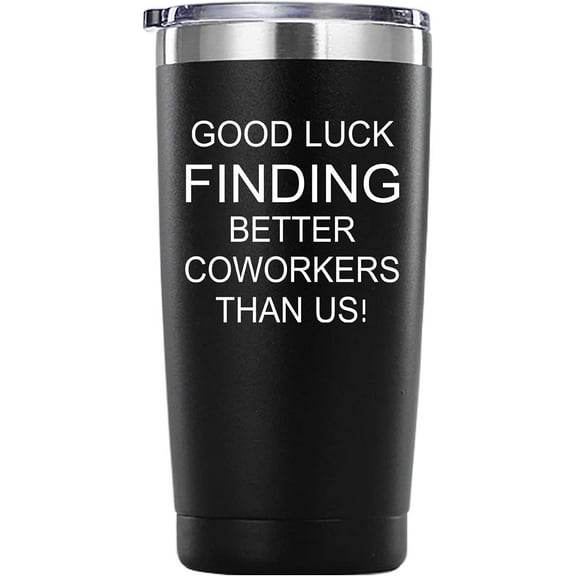 A Truly Great Coworker is Hard to Find Tumbler Gifts.20 oz (Black)Going Away,Goodbye Mug Gifts for Coworker Men Women Colleague Boss.Farewell,Leaving,New Job Promotion Gifts for Coworker.