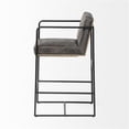 thumbnail image 3 of Pemberly Row Contemporary 36" Leather Counter Stool in Black, 3 of 9