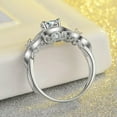 thumbnail image 4 of Retro Palace Chic Flower 1.8ct Engagement 925 Silver Women Wedding Ring Size 4-9, 4 of 4