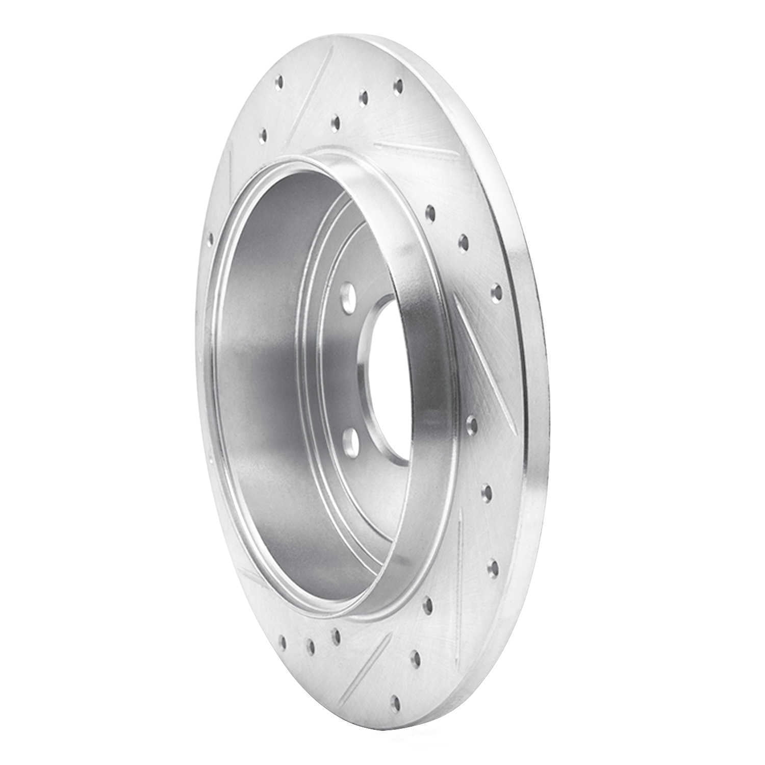 Dynamic Friction Company 631-54194R DFC Brake Rotor - Drilled And Slotted - Silver