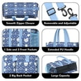 thumbnail image 3 of Teacher Tote Bag,Baseball Stars Pattern Teacher Utility Tote Bag,Large Work Tote Bags for Women with Multiple Pockets,Top Zipper Closure,13.8x10.6x6.7 Inch, 3 of 5