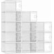 thumbnail image 1 of Cajas de Zapatos, Juego de 12 Organizadores de Almacenamiento, hasta 27.5 MX, Apilables, Plegables, Multifuncional, 1 of 5
