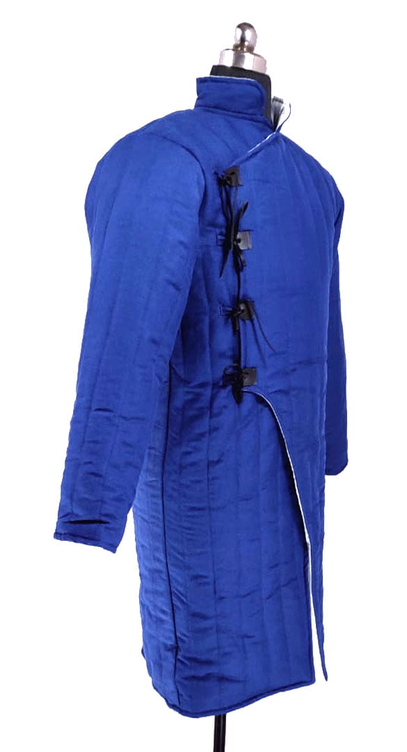 Blue The Medieval Shop Thick Padded Gambeson Coat Aketon Jacket Armor 