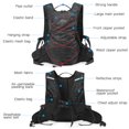 thumbnail image 4 of Tignapoo Hydration-Ready Waterproof Backpack for Men and Women - Versatile Black Cycling and Running Bag with Extra Pockets and 15L Capacity for Outdoor Adventures, 4 of 6