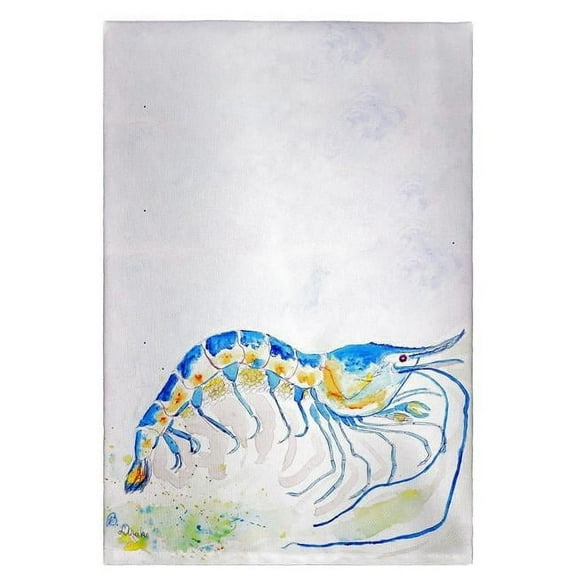 Betsy Drake GT753 Blue Shrimp Guest Towel